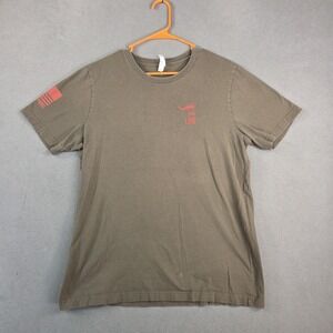 Nine Line Apparel Shirt Mens Large Green United 76 American Flag Patriotic USA